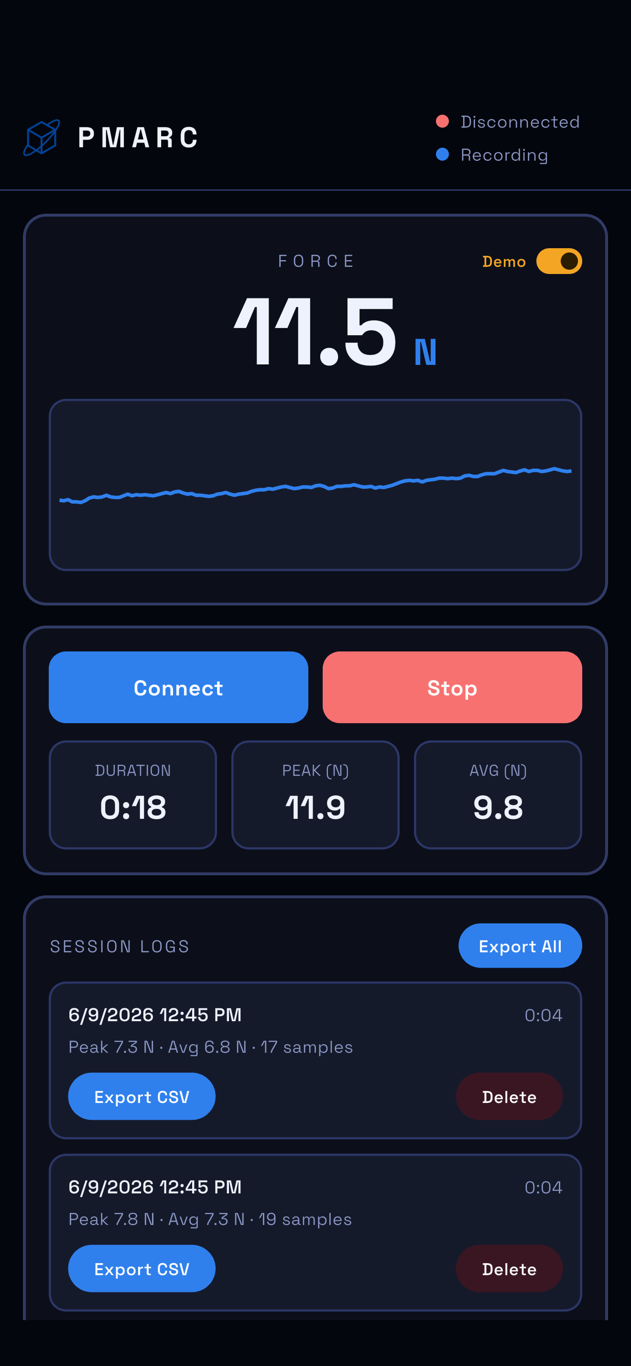 Live force screen